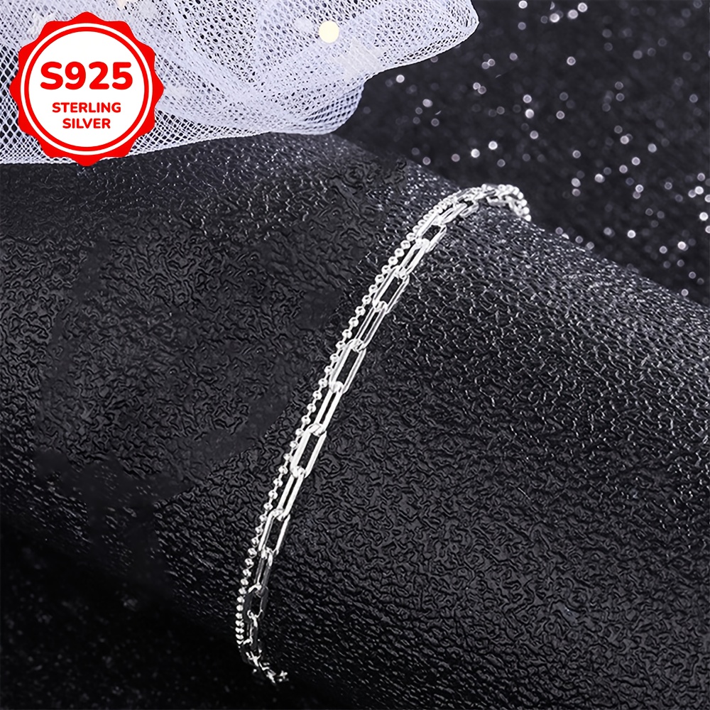 925 Silver Double Layered Starry Sky Bracelet